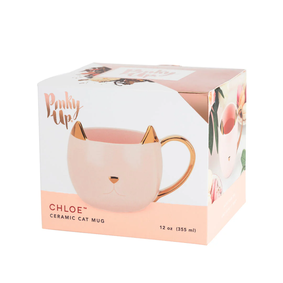 Chloe Pink Cat Mug - Image 2