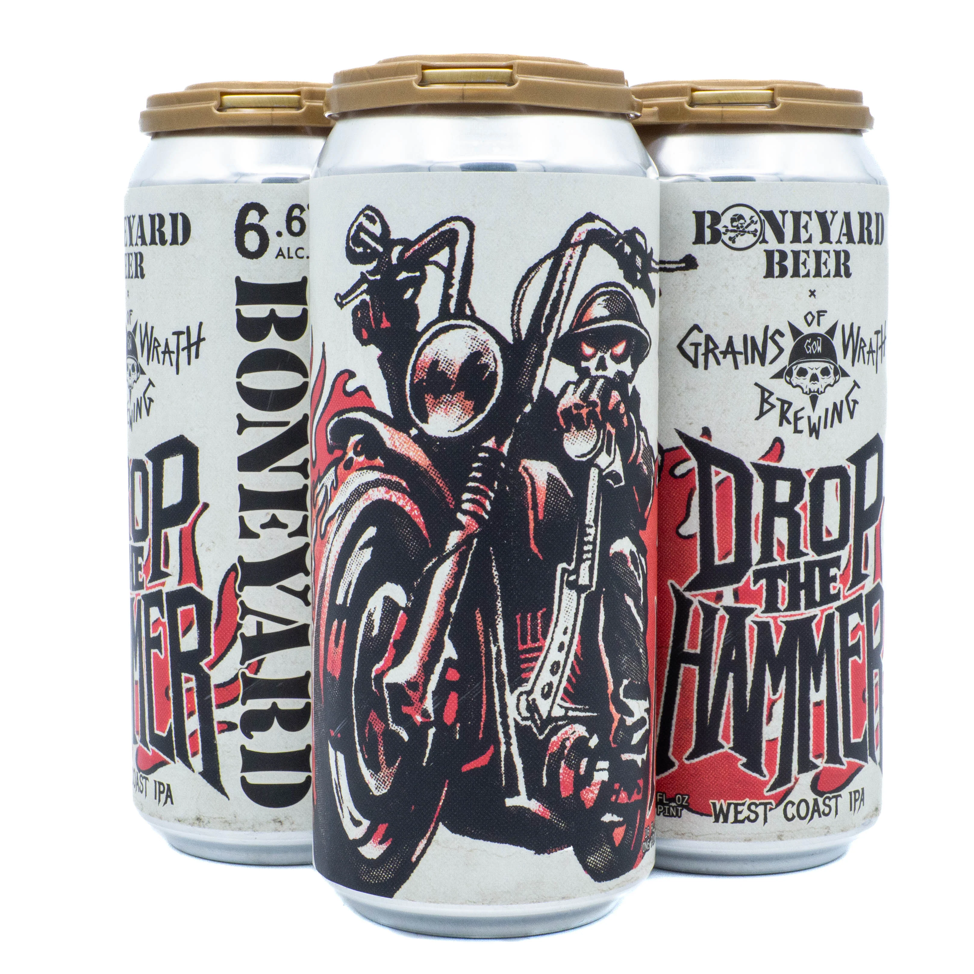 Grains of Wrath / Boneyard Drop the Hammer IPA 4pk