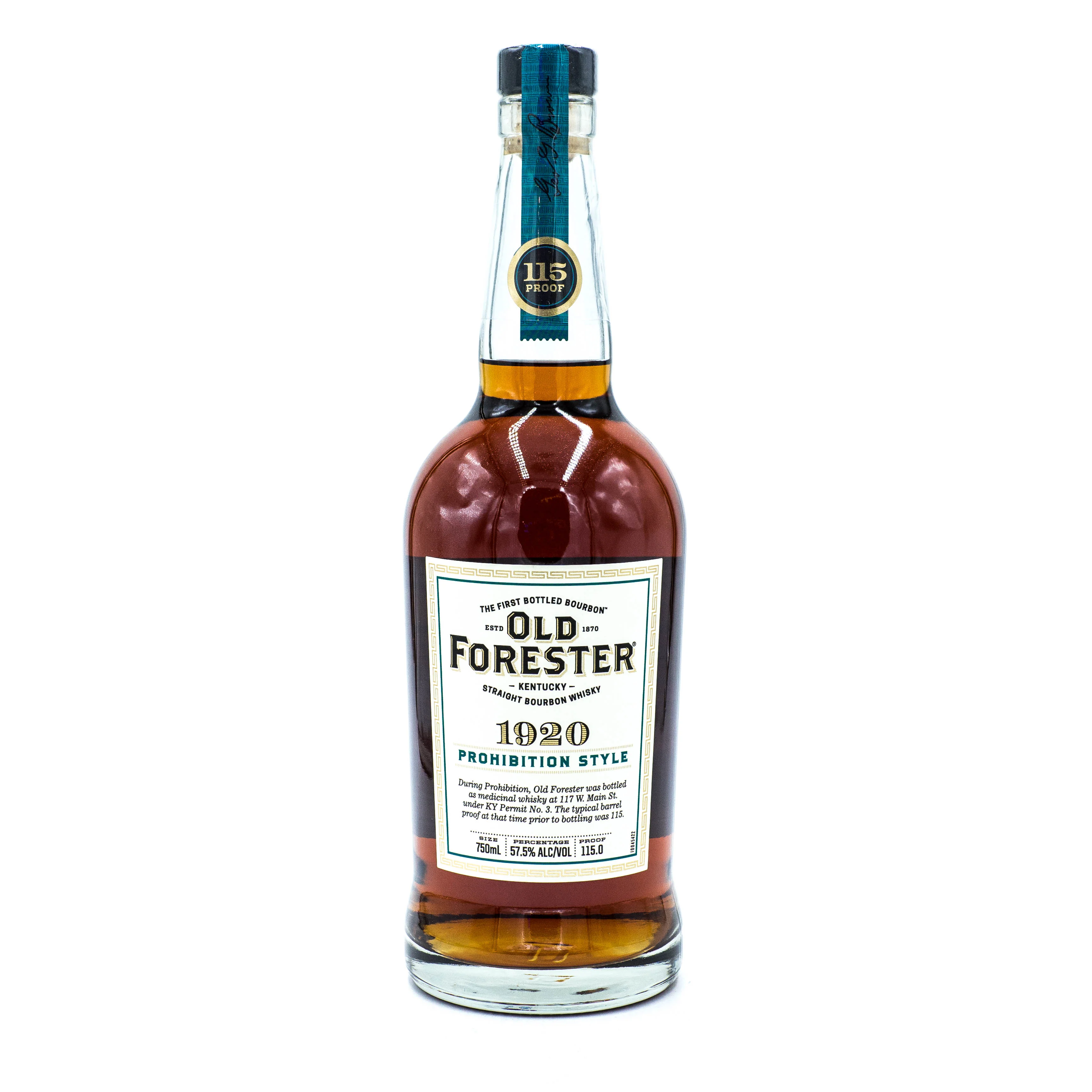 Old Forester 1920 Prohibition Style Kentucky Straight Bourbon Whiskey