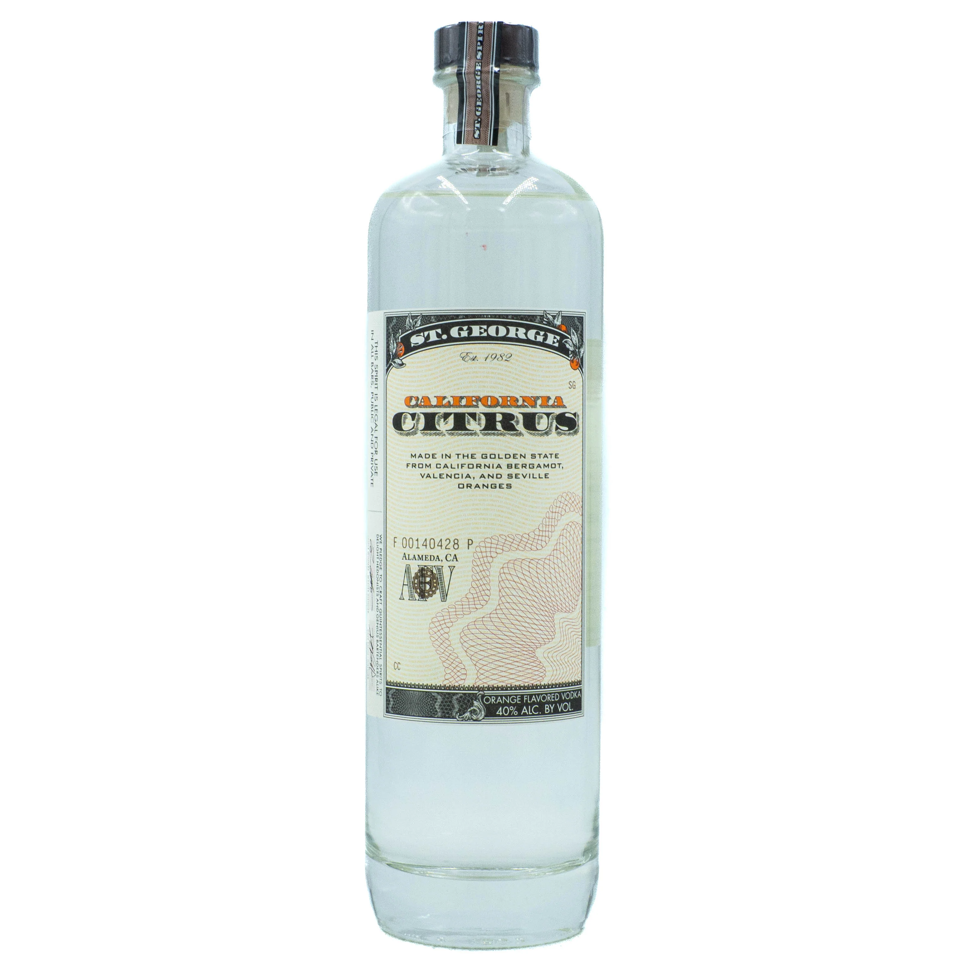 St. George California Citrus Vodka
