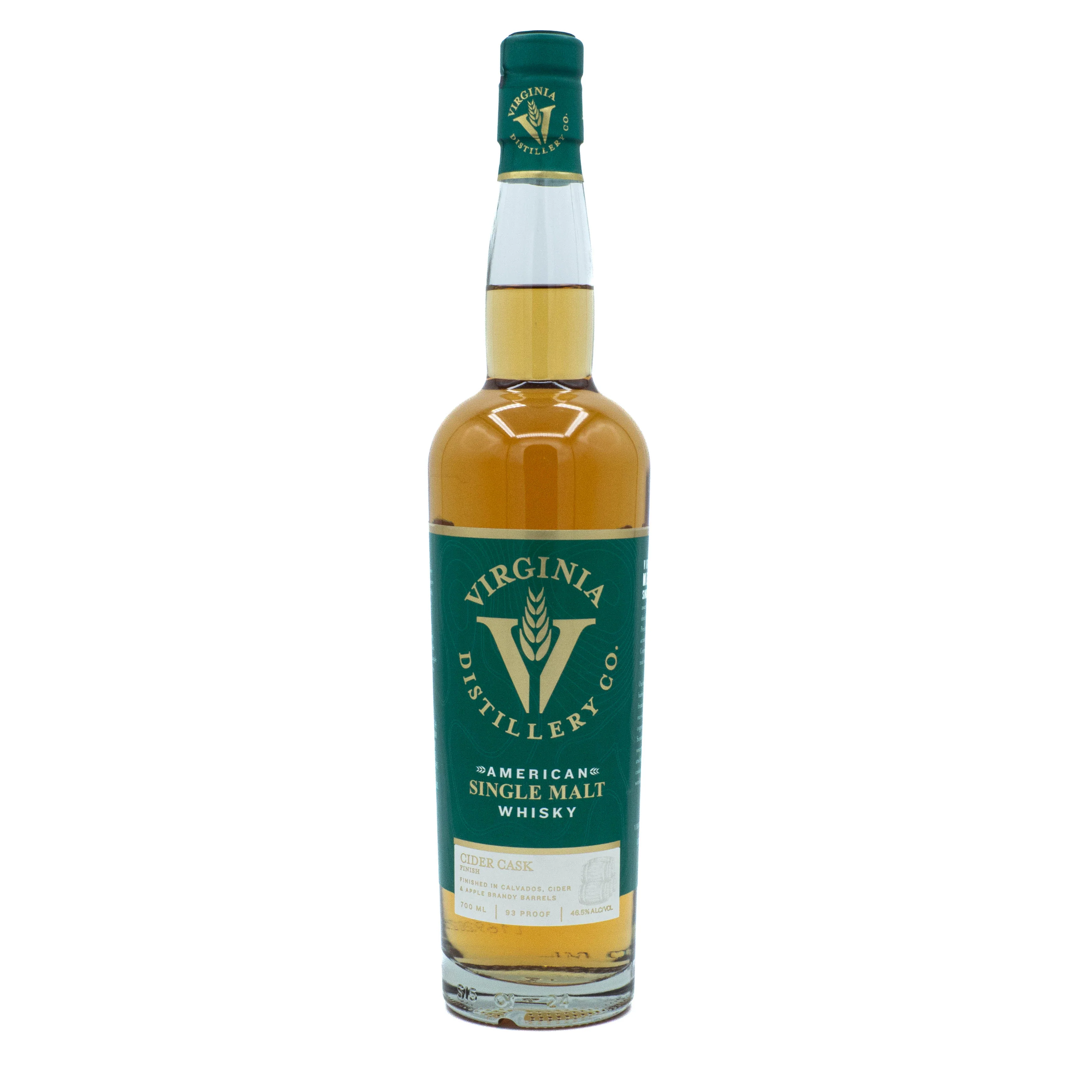 Virginia Distillery Co. American Single Malt Whiskey Cider Cask